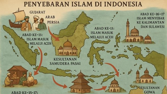 Penyebaran Islam di Nusantara: Peran Kerajaan-Kerajaan Islam